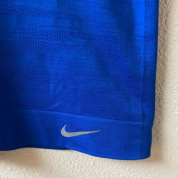 EUC Nike Royal Blue Dri Fit V-Neck T-Shirt (Size: S) - Picture 4 of 12